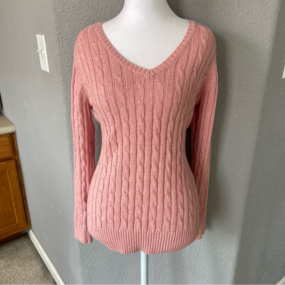 St. John's Bay Soft Pink V-Neck Sweater